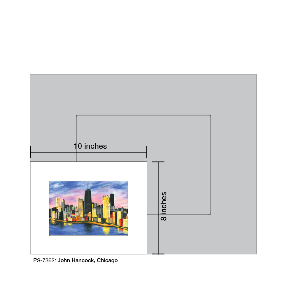 John Hancock, Chicago, Print (#7362A)
