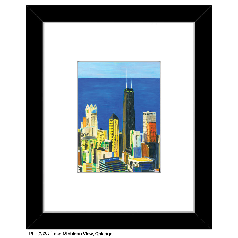 Lake Michigan View, Chicago, Print (#7838A)