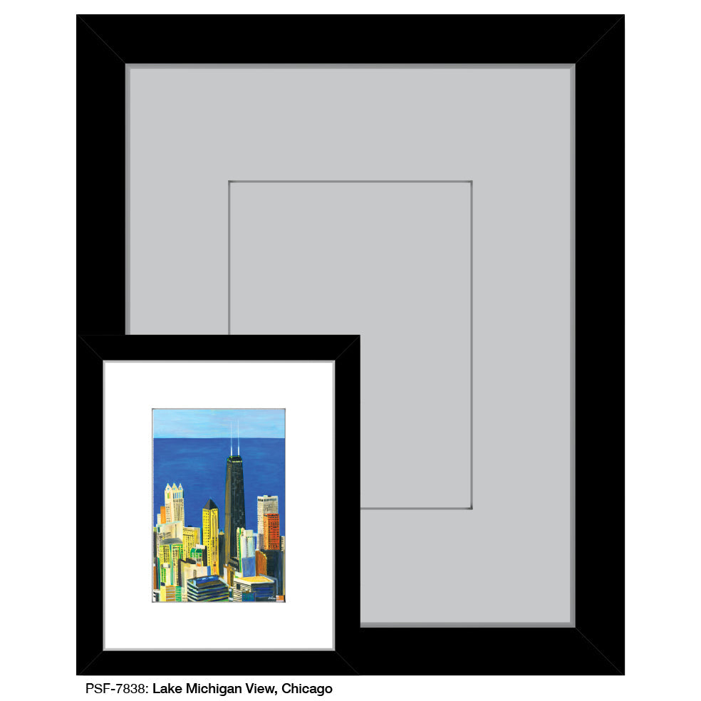 Lake Michigan View, Chicago, Print (#7838A)