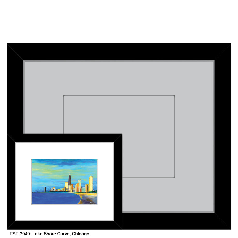 Lake Shore Curve, Chicago, Print (#7949A)