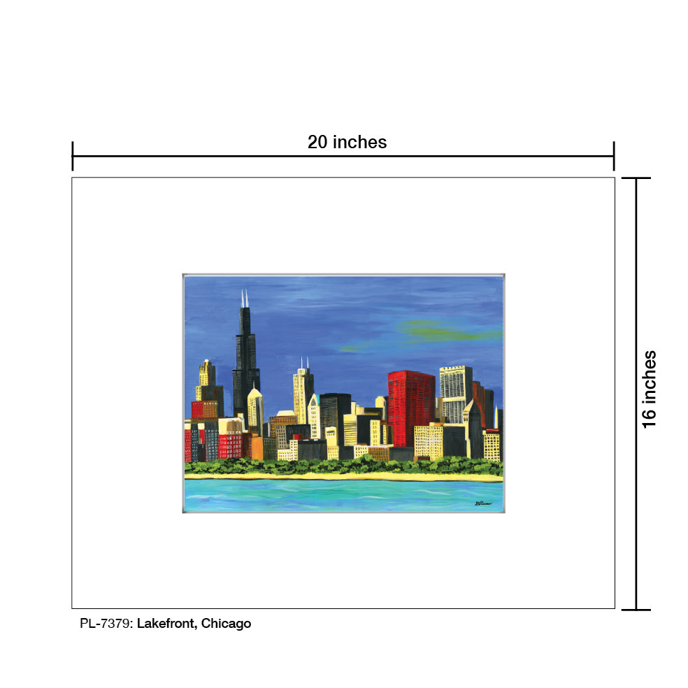 Lakefront, Chicago, Print (#7379A)
