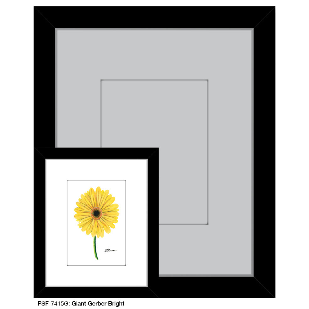 Giant Gerber Yellow, Print (#7417G)