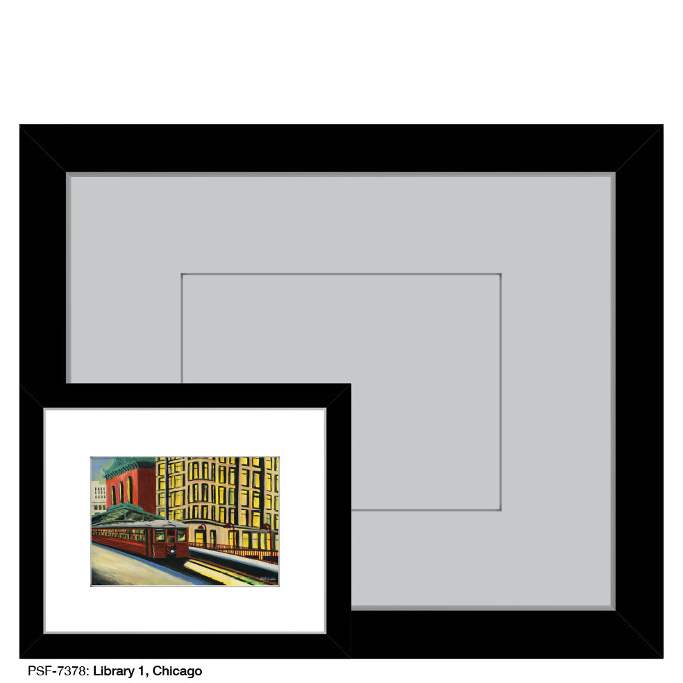 Library 1, Chicago, Print (#7378B)