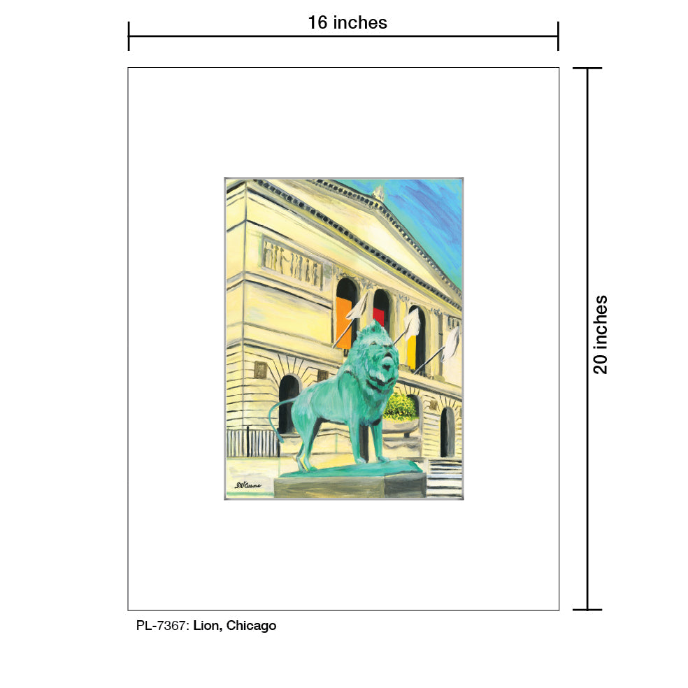 Lion, Chicago, Print (#7367A)