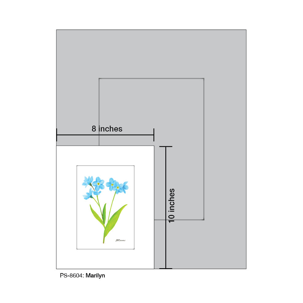 Marilyn Forget Me Not, Print (#8604A)