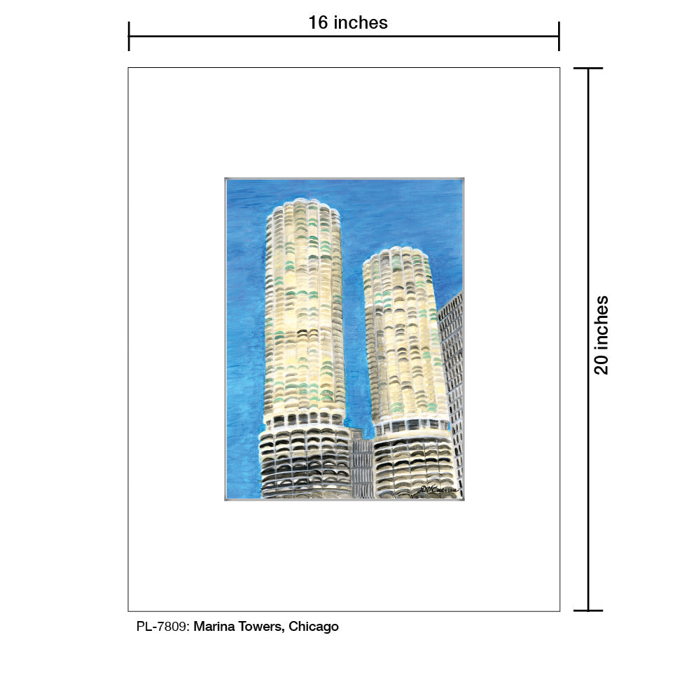 Marina Towers, Chicago, Print (#7809A)