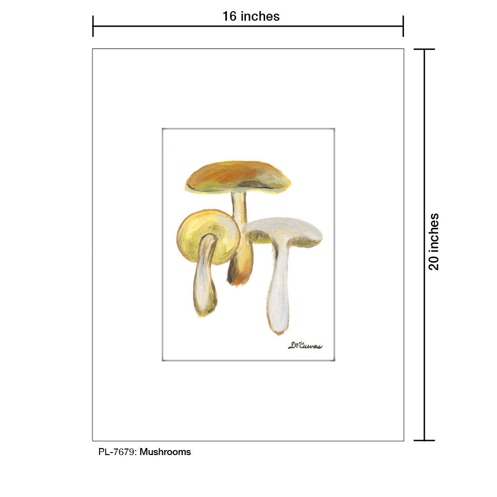 Mushrooms, Print (#7679A)