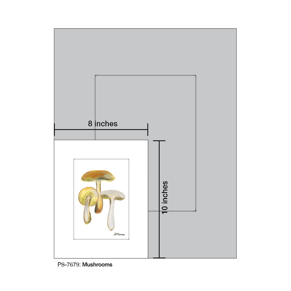 Mushrooms, Print (#7679A)
