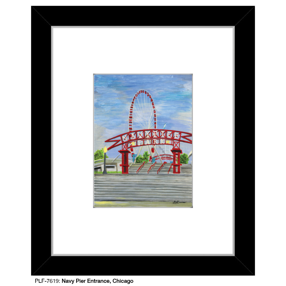 Navy Pier Entrance, Chicago, Print (#7619A)