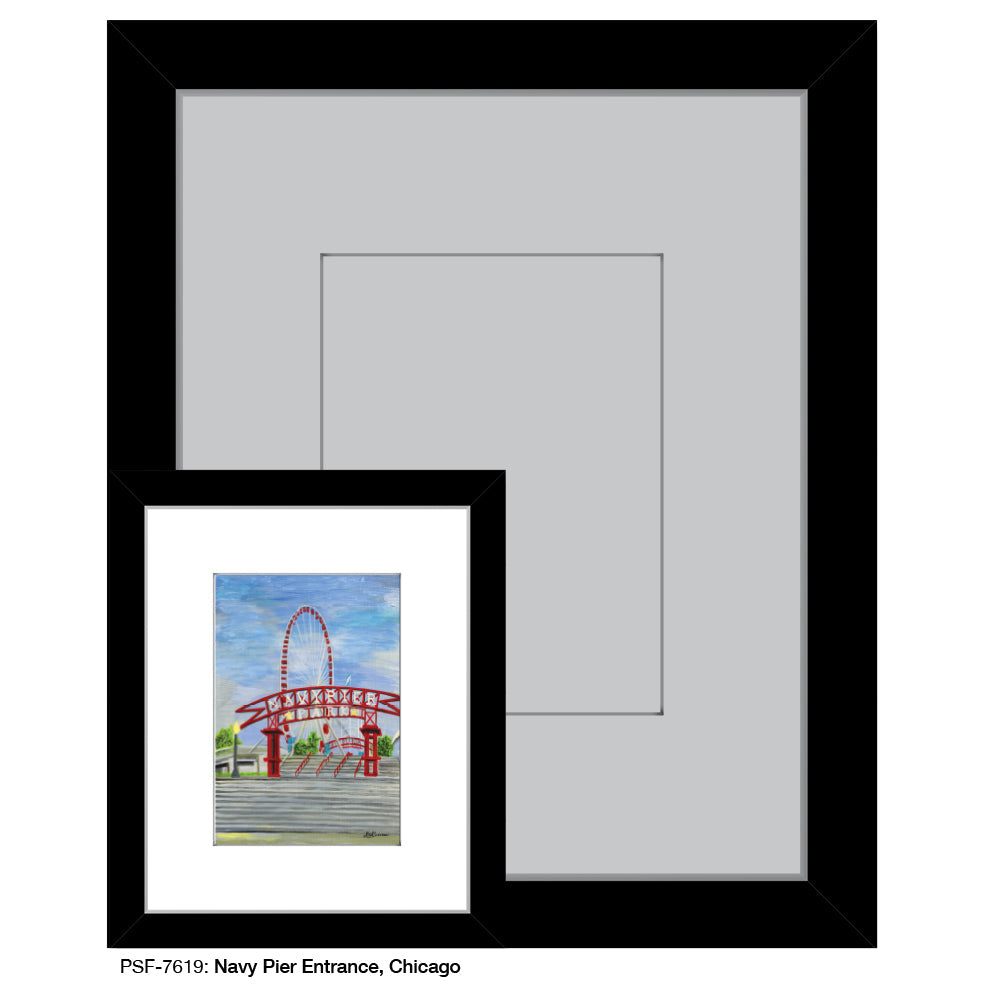 Navy Pier Entrance, Chicago, Print (#7619A)