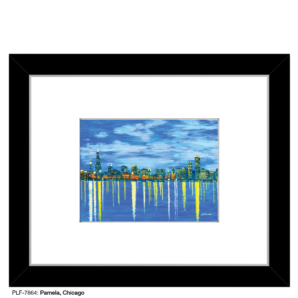 Chicago Pamela Skyline, Print (#7864A)