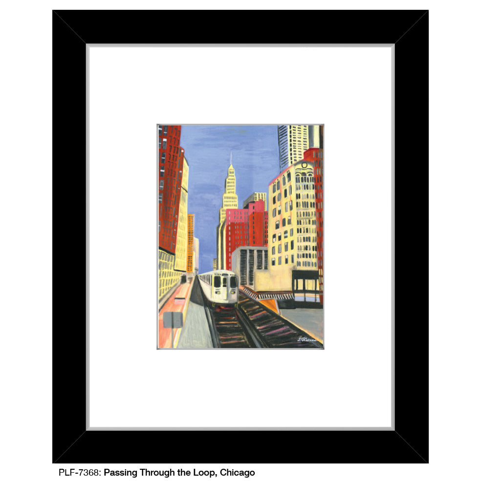 Passing through the Loop, Chicago, Print (#7368A)