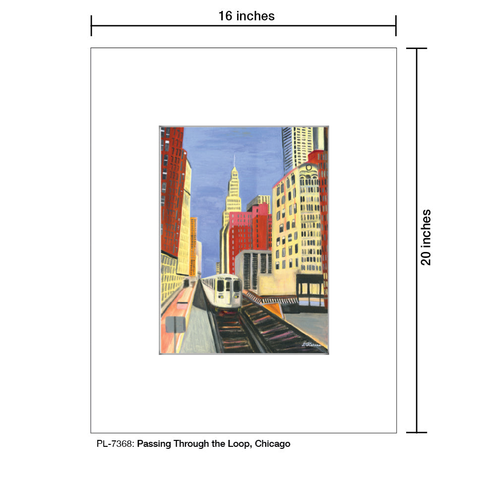 Passing through the Loop, Chicago, Print (#7368A)