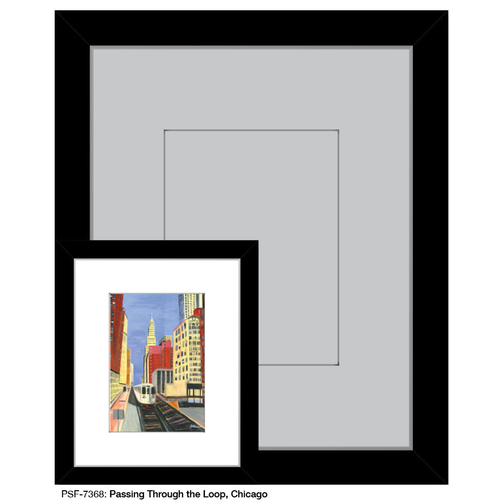 Passing through the Loop, Chicago, Print (#7368A)