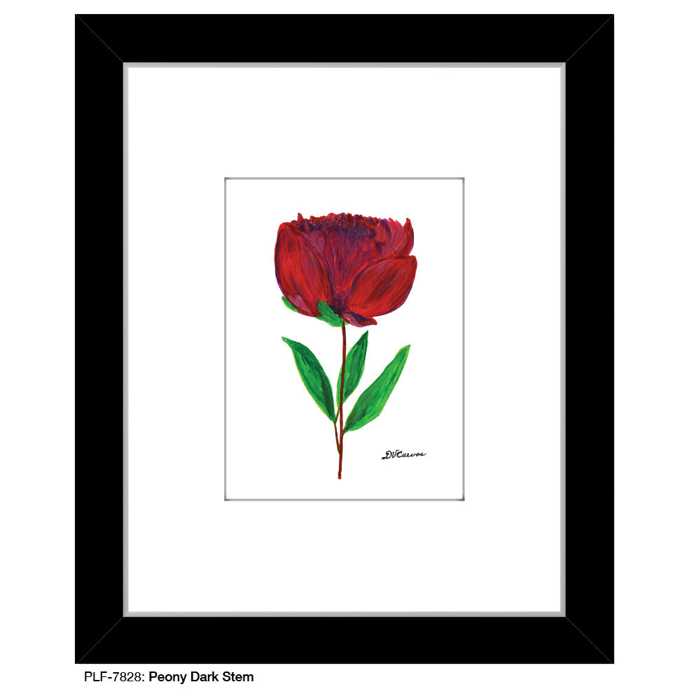 Peony Dark Stem, Print (#7828A)