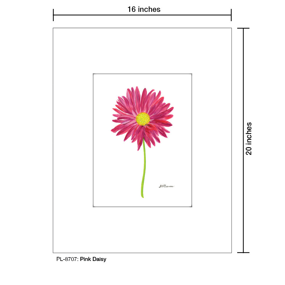 Pink Daisy, Print (#8707C)