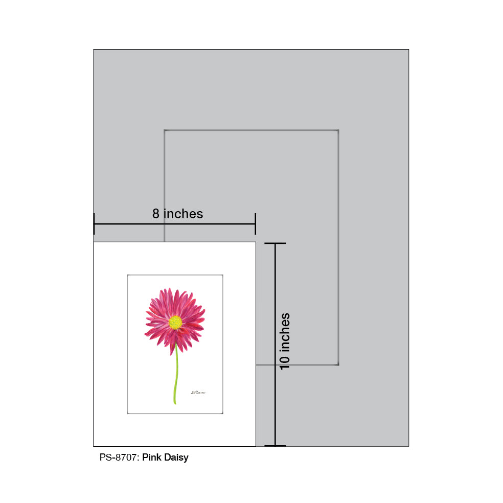 Pink Daisy, Print (#8707C)