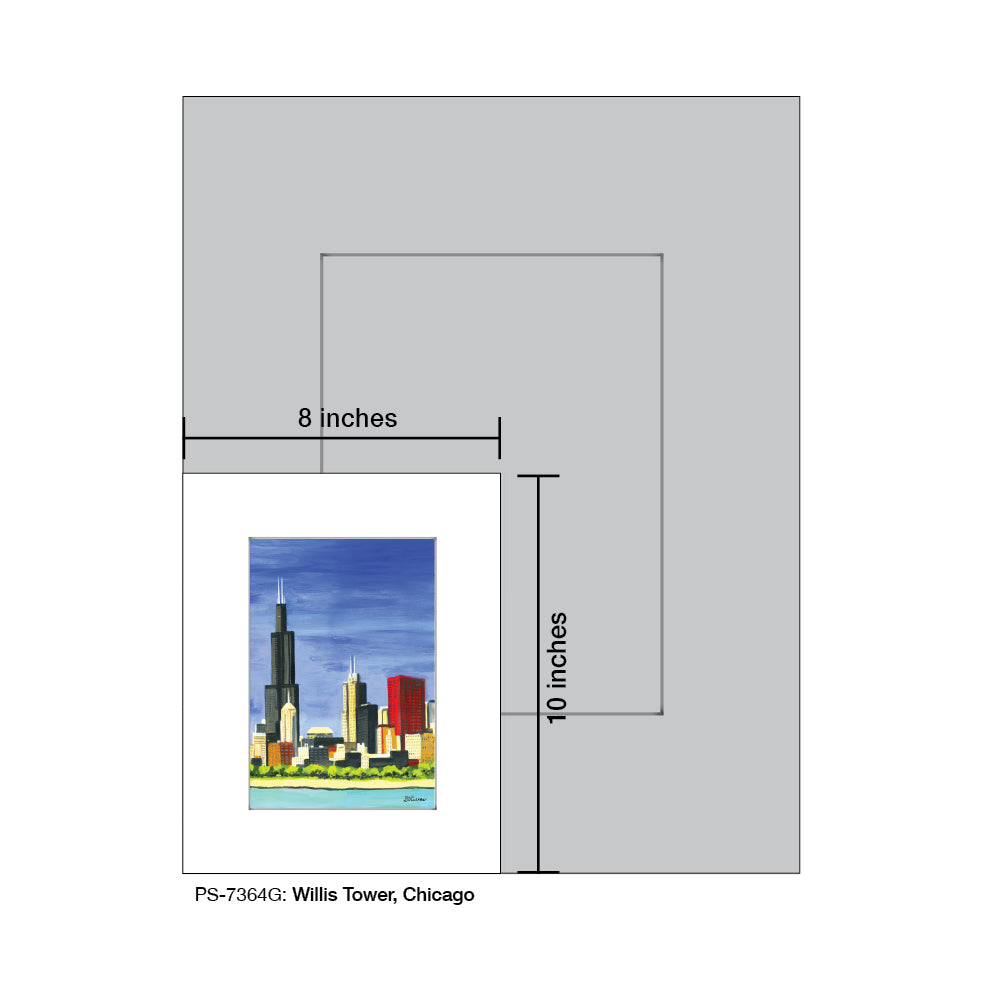 Sears Tower, Chicago, Print (#7364G)