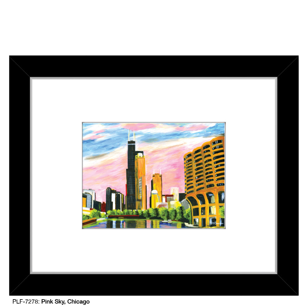 Pink Sky, Chicago, Print (#7278A)
