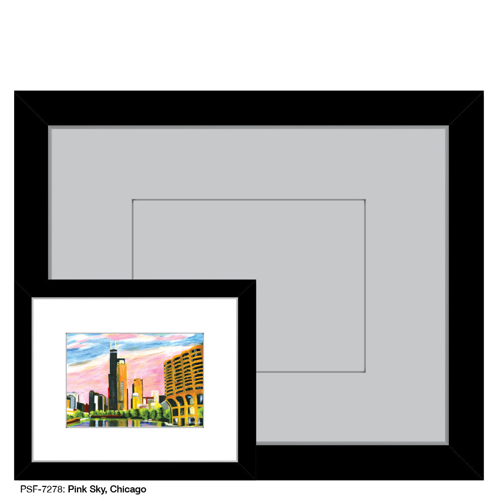 Pink Sky, Chicago, Print (#7278A)