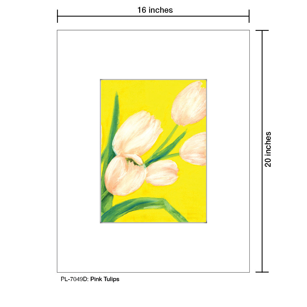 Pink Tulips, Print (#7049D)