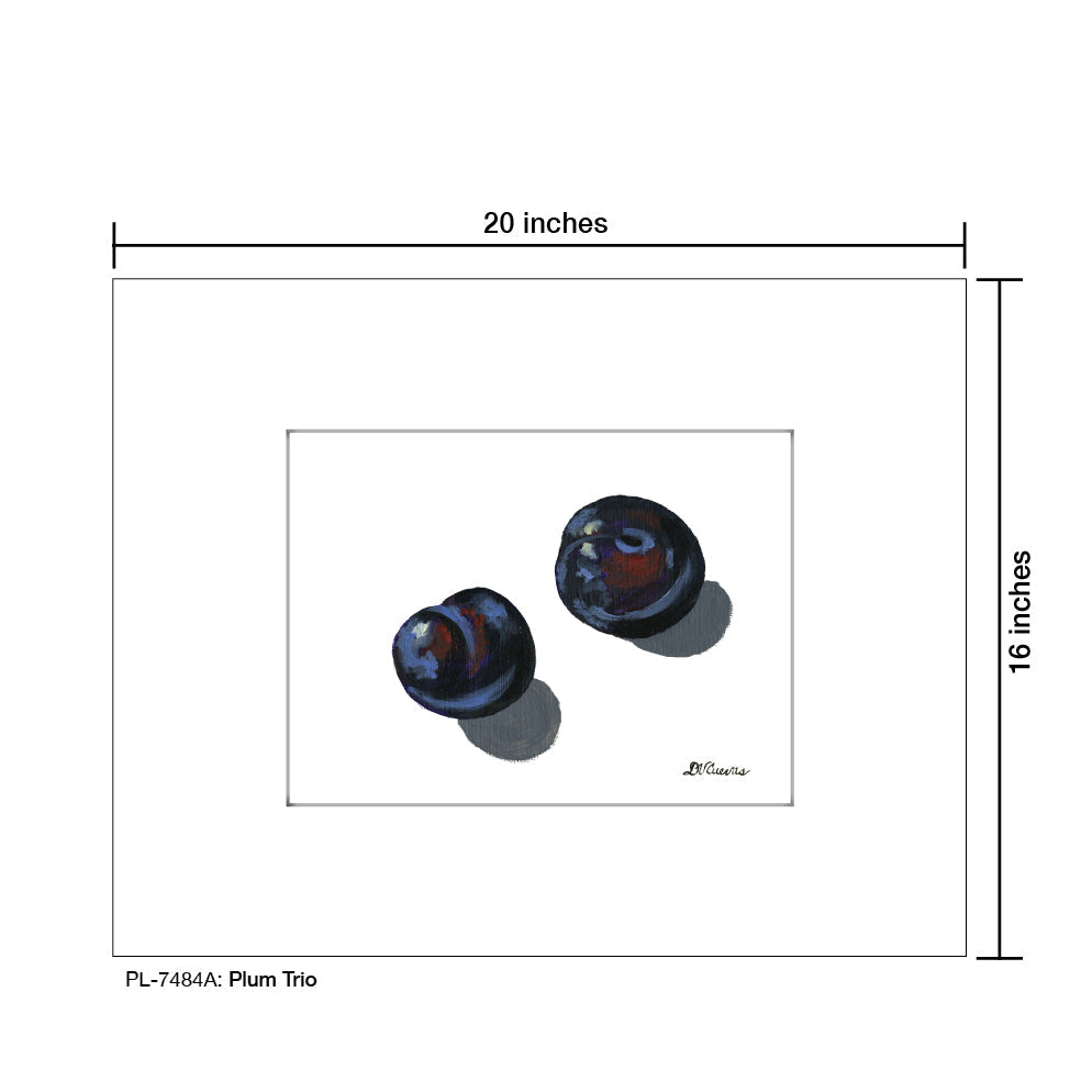 Plum Trio 1, Print (#7484A)