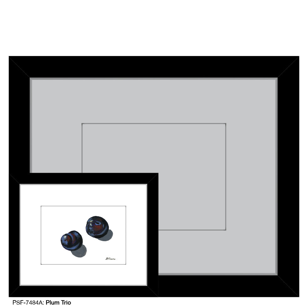 Plum Trio 1, Print (#7484A)