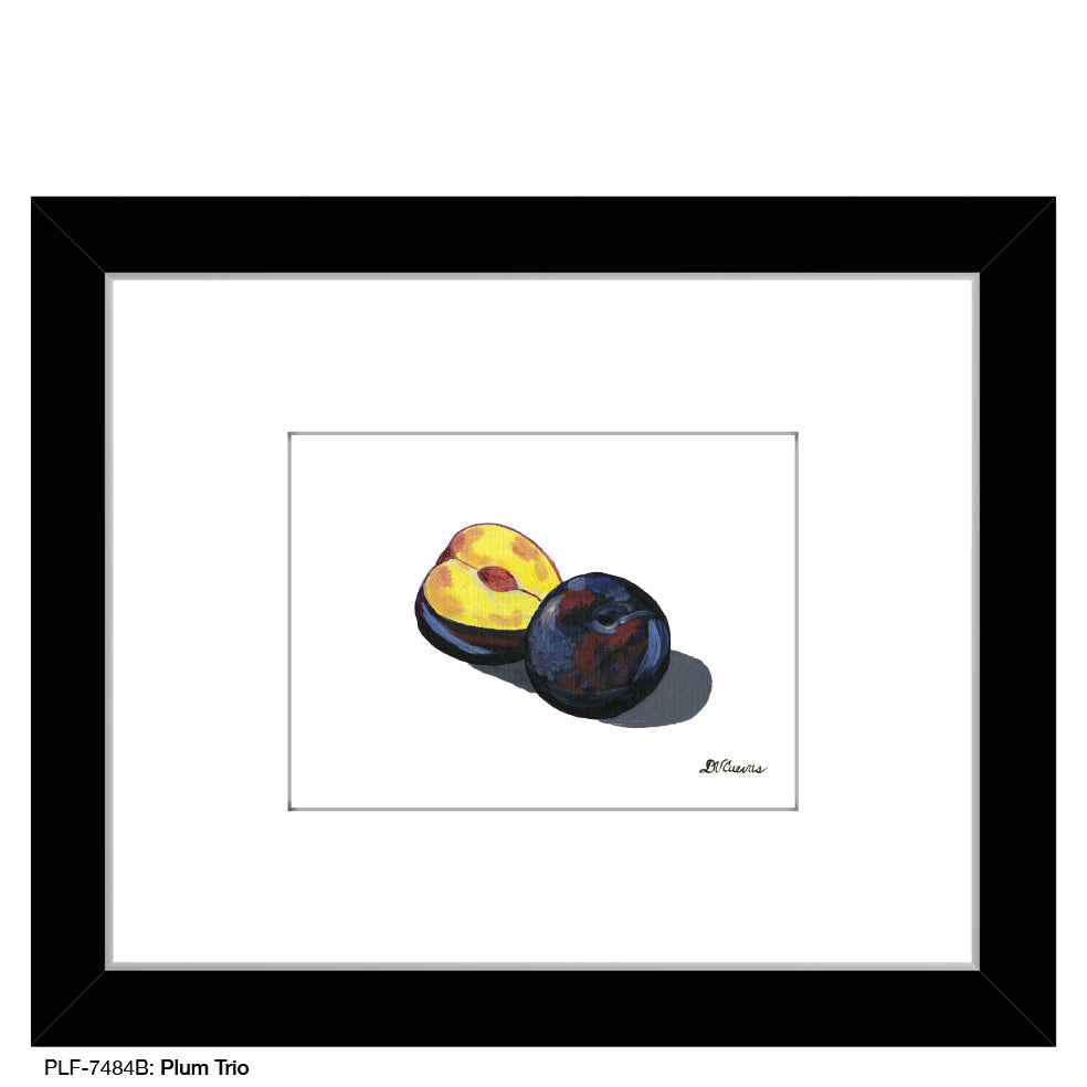 Plum Trio 1, Print (#7484B)