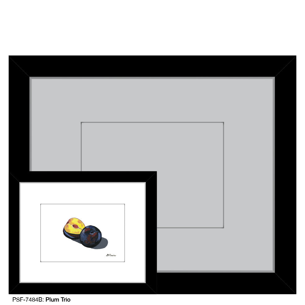 Plum Trio 1, Print (#7484B)