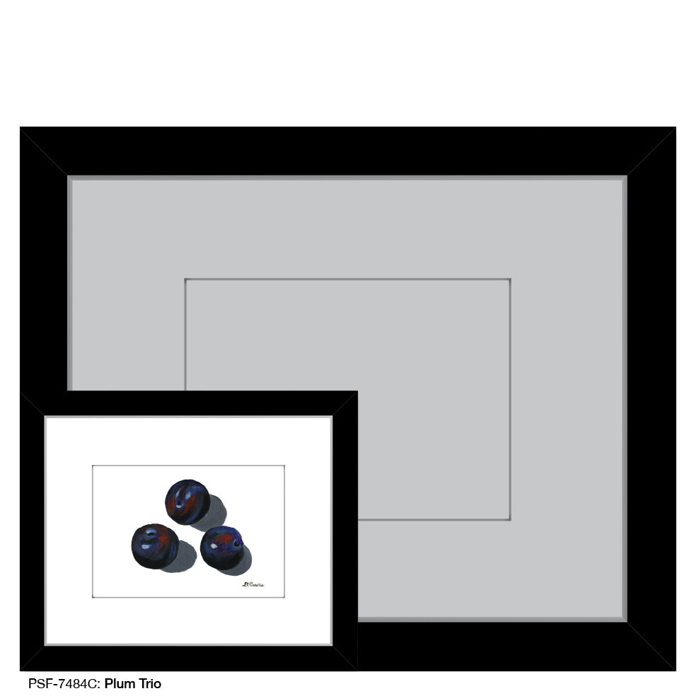 Plum Trio 1, Print (#7484C)