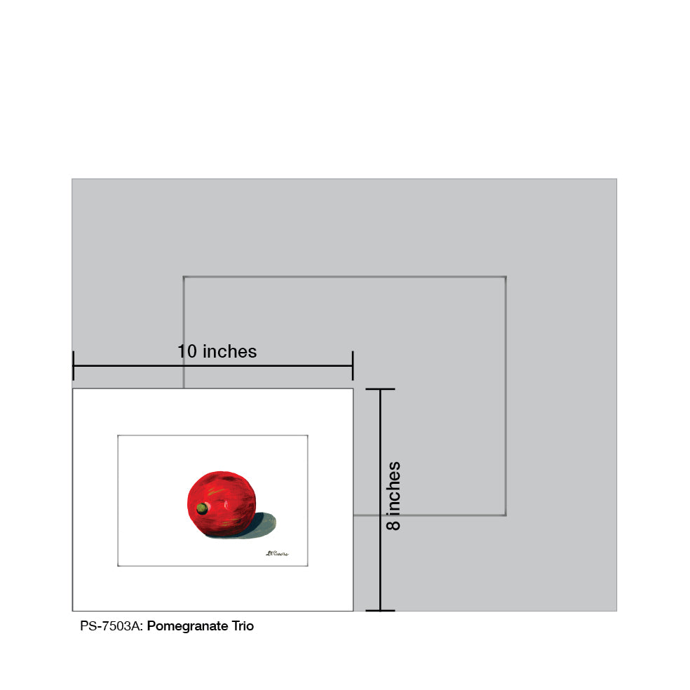 Pomegranate Trio 1, Print (#7503A)