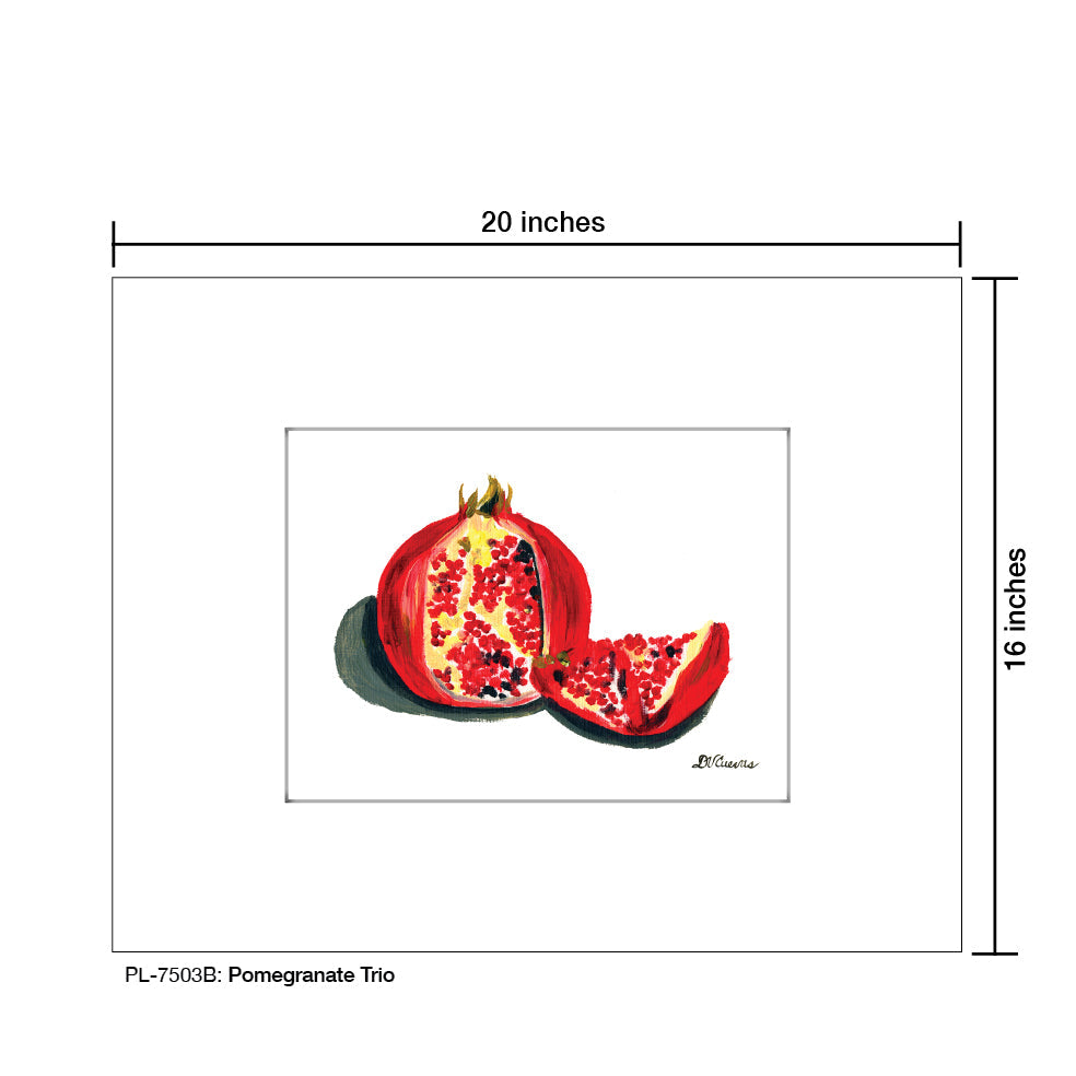Pomegranate Trio 1, Print (#7503B)