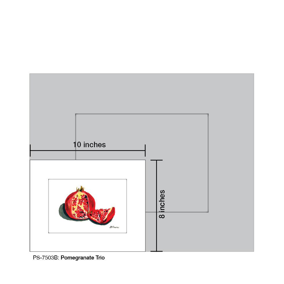 Pomegranate Trio 1, Print (#7503B)