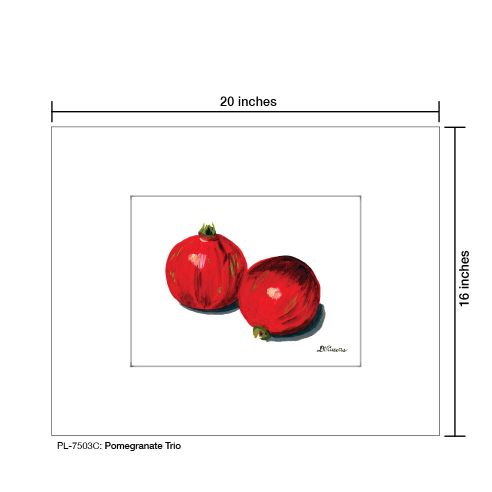 Pomegranate Trio 1, Print (#7503C)