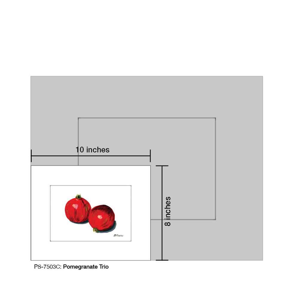 Pomegranate Trio 1, Print (#7503C)