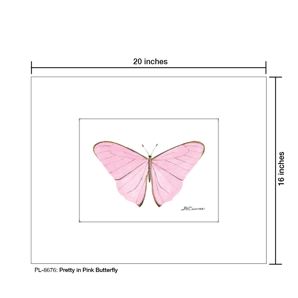 Pretty in Pink Butterfly, Print (#8676H)