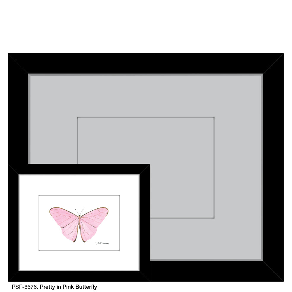 Pretty in Pink Butterfly, Print (#8676H)