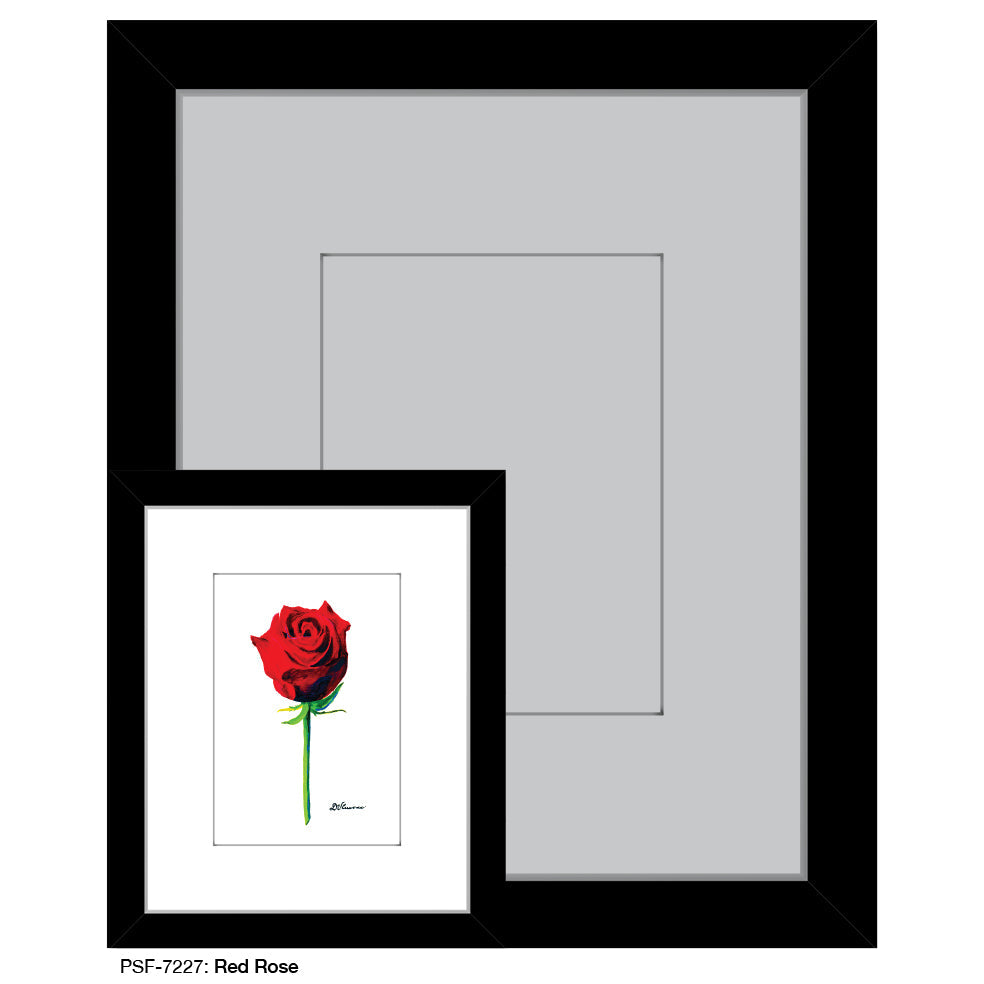 Red Rose, Print (#7227A)