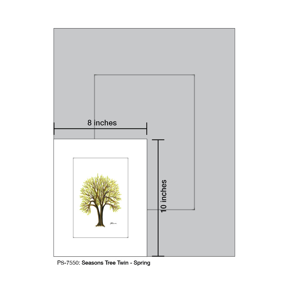 Seasons Tree Twin, Print (#7550A)