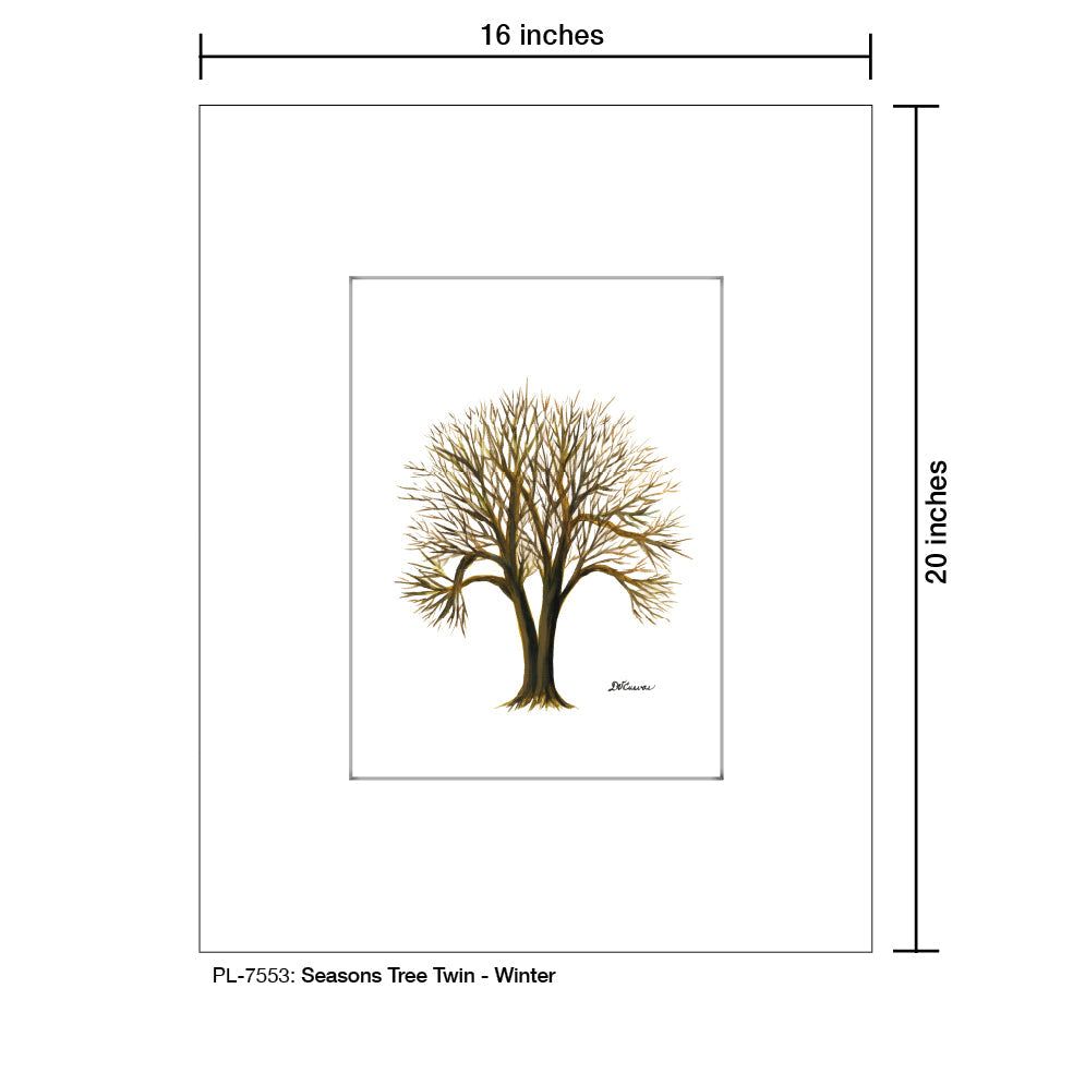 Seasons Tree Twin, Print (#7553A)