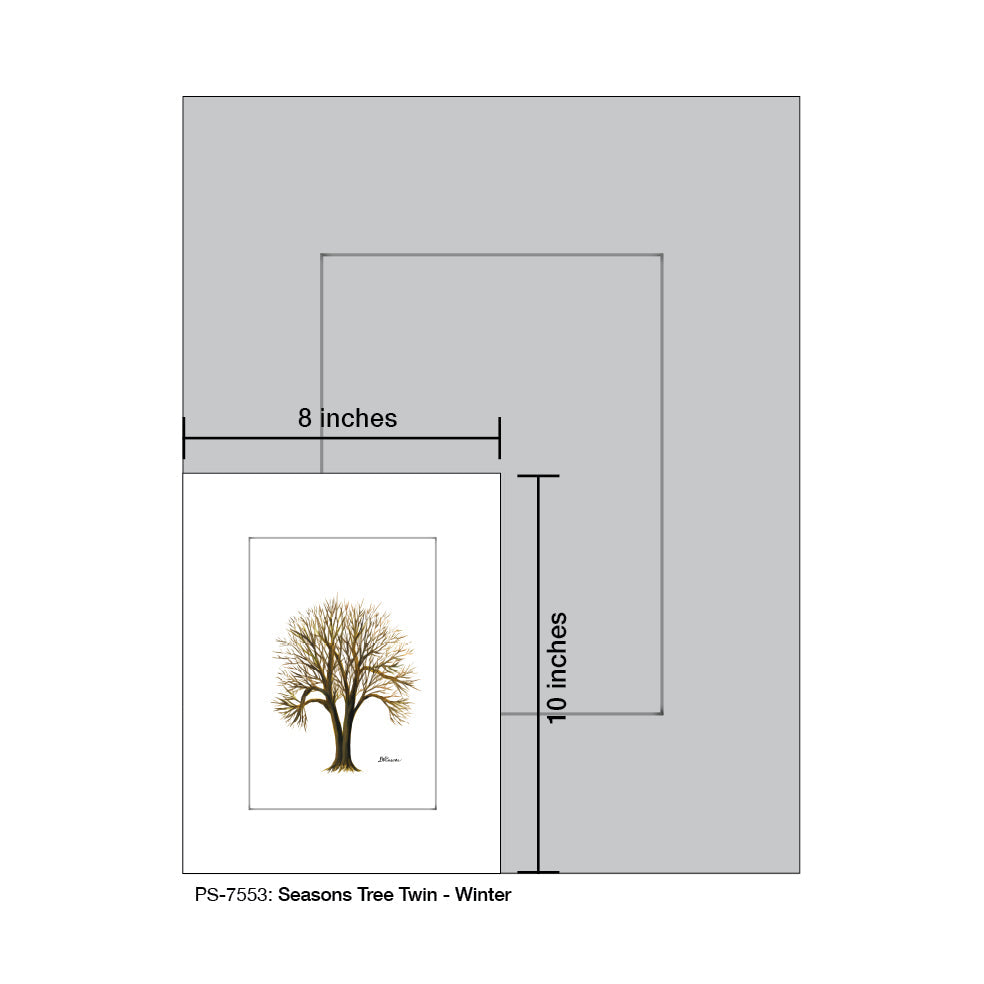 Seasons Tree Twin, Print (#7553A)