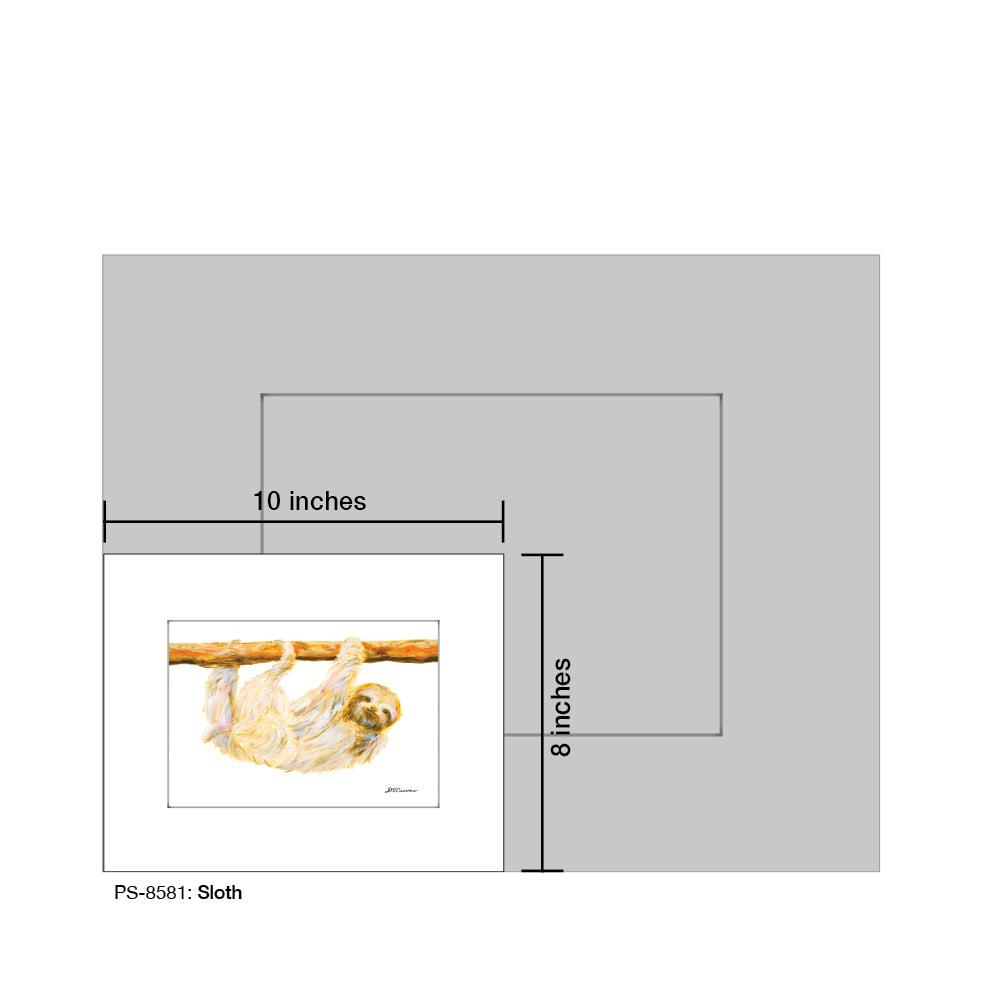 Sloth, Print (#8581B)