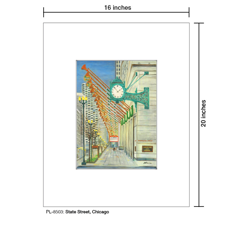 State Street, Chicago, Print (#8503A)