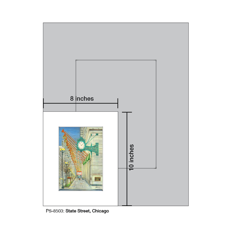 State Street, Chicago, Print (#8503A)