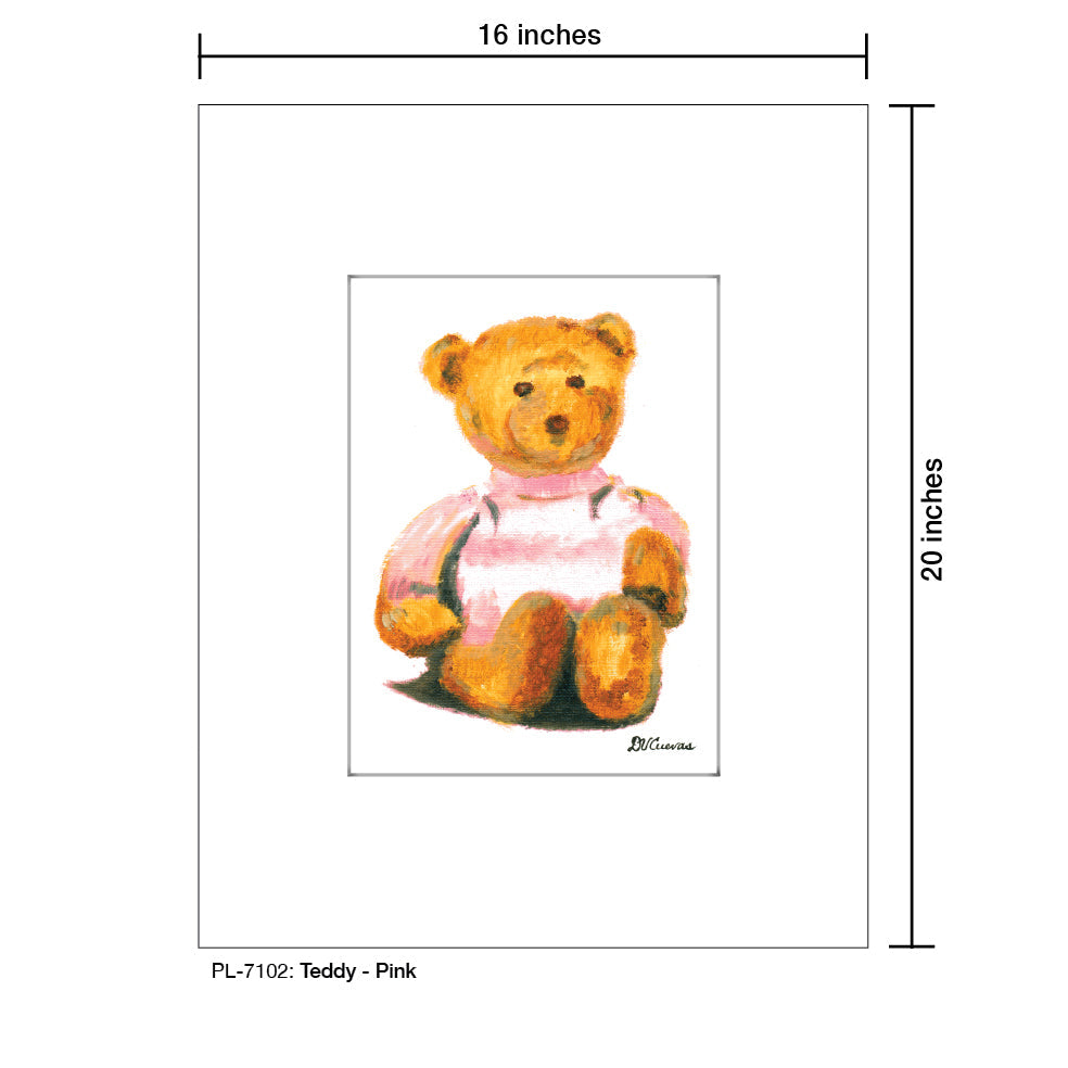 Teddy - Pink, Print (#7102A)