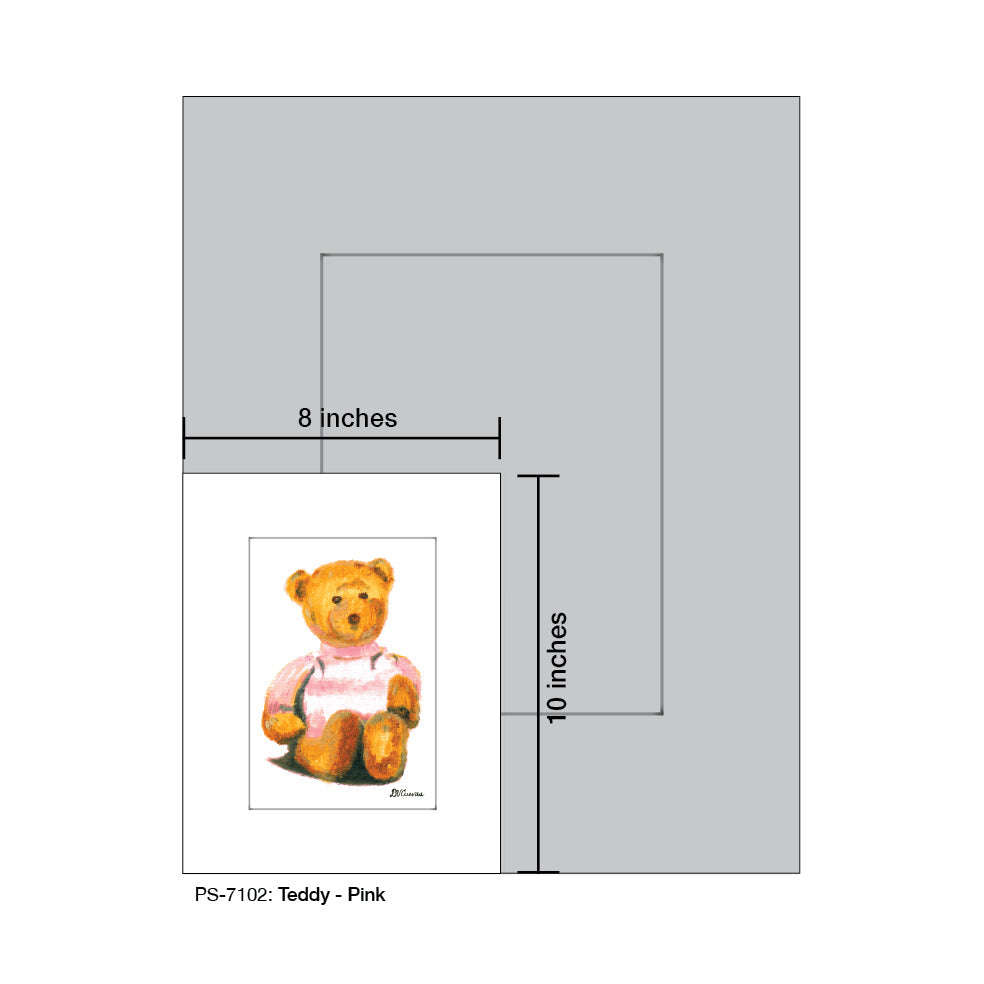 Teddy - Pink, Print (#7102A)
