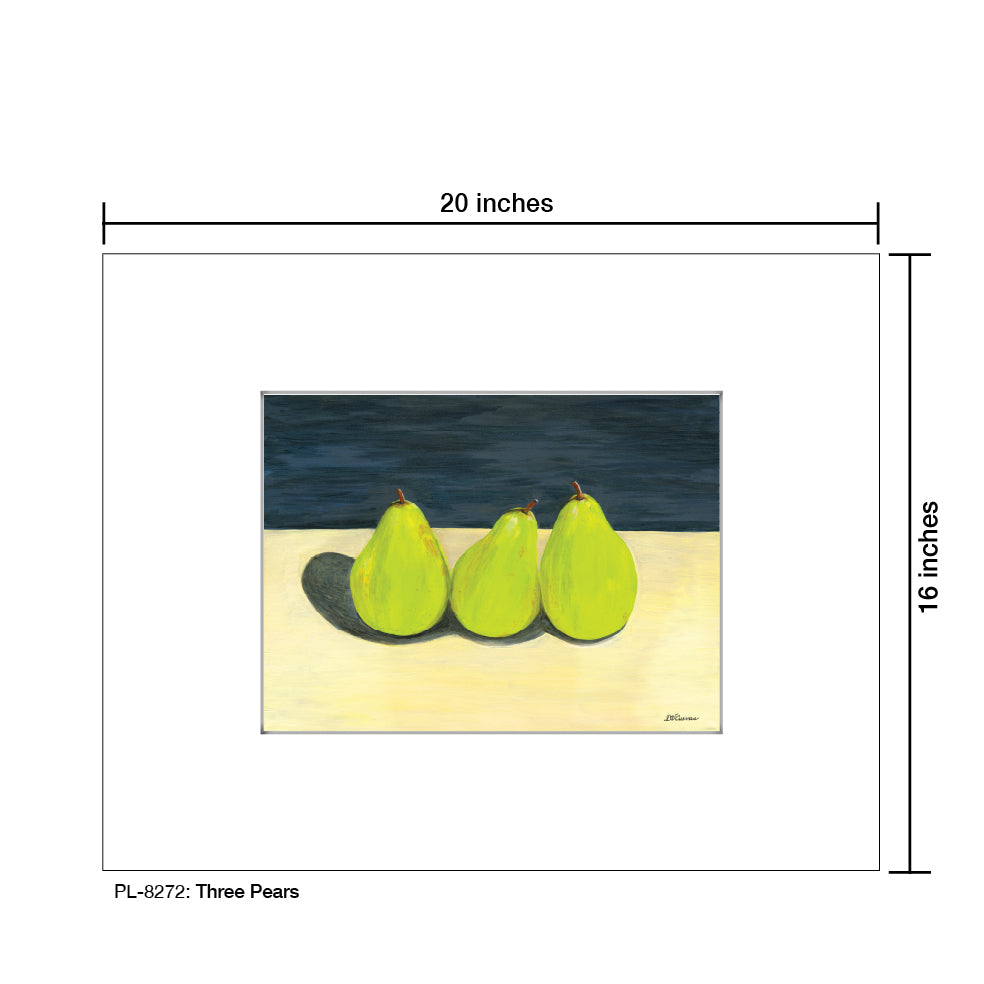 Three Pears, Print (#8272A)