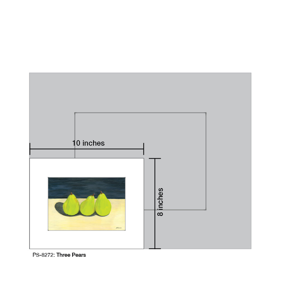 Three Pears, Print (#8272A)