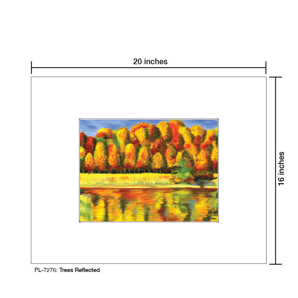 Trees Reflected, Print (#7276A)