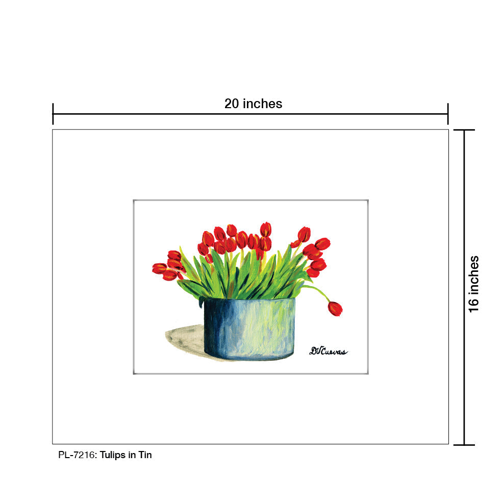 Tulips in Tin, Print (#7216E)